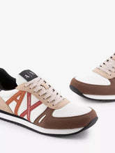 Armani Exchange Men’s Sneakers ECO-SUEDE PEPPER+OFF WHITE